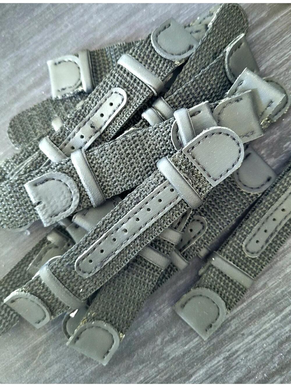 Vintage Field Pilot Watch Canvas & Leather Straps 15pc Lot